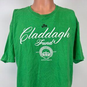 Dropkick Murphy Claddagh Fund T Shirt Mens Size XL Green Boston Massachusetts